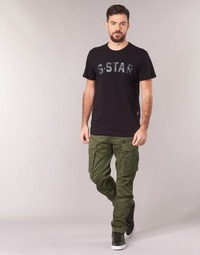 tekstylia Męskie Spodnie bojówki G-Star Raw ROVIC ZIP 3D STRAIGHT TAPERED Kaki