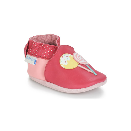 Buty Dziewczynka Kapcie niemowlęce Robeez FUNNY SWEETS Różowy / Biały