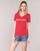 tekstylia Damskie T-shirty z krótkim rękawem Marciano LOGO PATCH CRYSTAL Czerwony