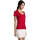 tekstylia Damskie T-shirty z krótkim rękawem Sols METROPOLITAN CITY GIRL Czerwony