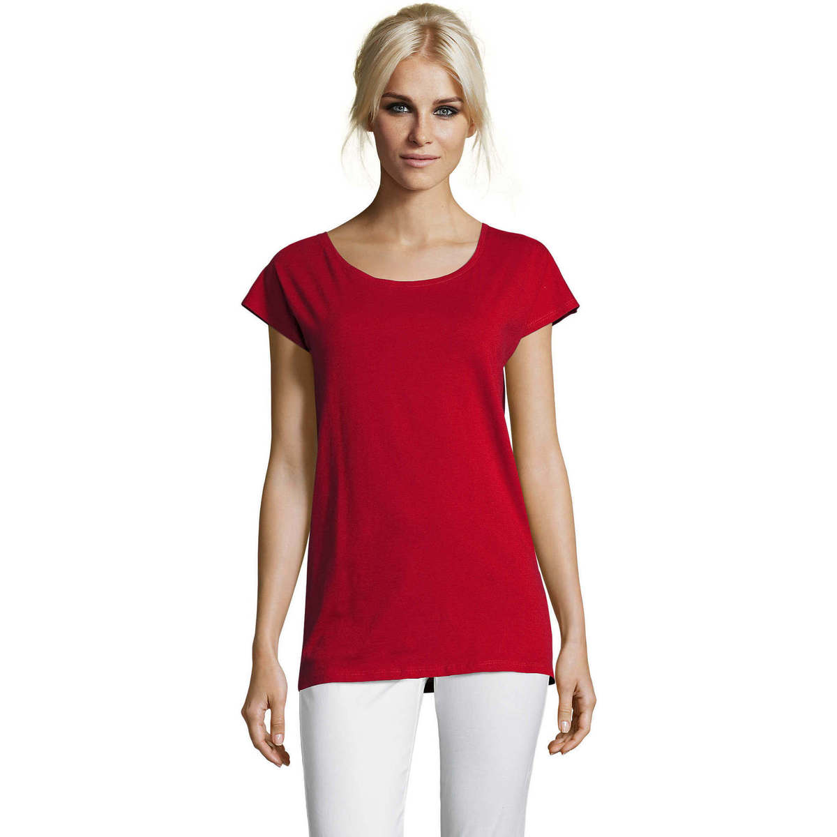 tekstylia Damskie T-shirty z krótkim rękawem Sols MARYLIN STYLE KIMONO Czerwony