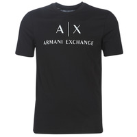 tekstylia Męskie T-shirty z krótkim rękawem Armani Exchange 8NZTCJ-Z8H4Z-1200 Czarny