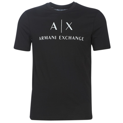 tekstylia Męskie T-shirty z krótkim rękawem Armani Exchange 8NZTCJ Czarny