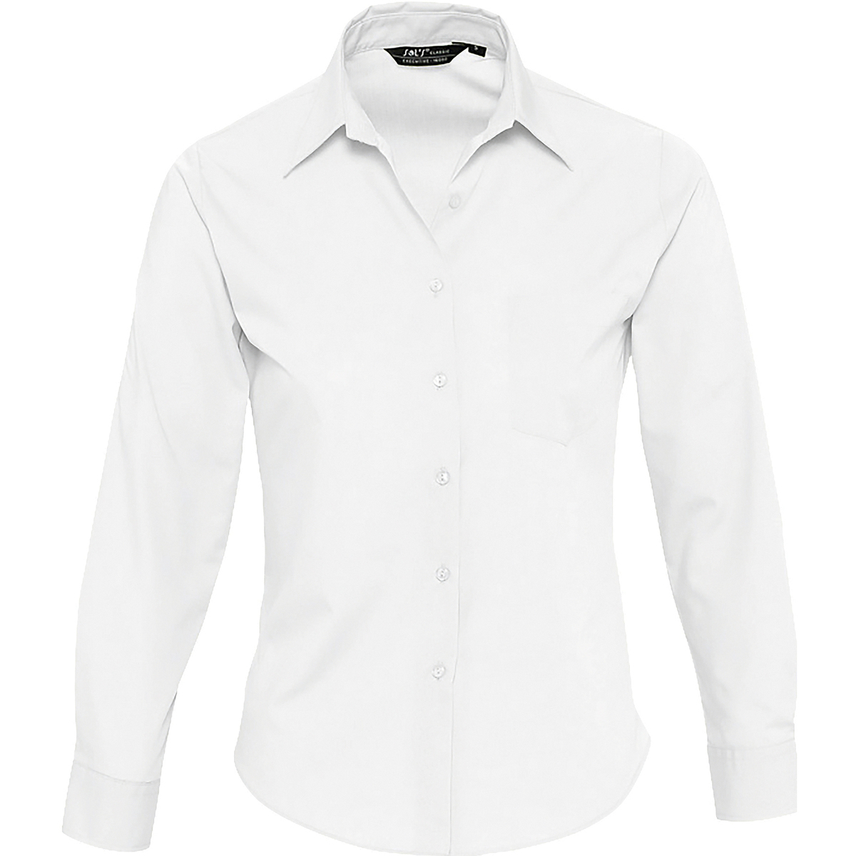 tekstylia Damskie Koszule Sols EXECUTIVE POPELIN WORK Biały