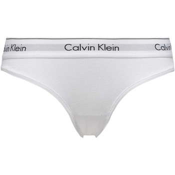Bielizna Damskie Stringi  Calvin Klein Jeans 0000F3787E Biały