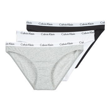 Bielizna Damskie Figi  Calvin Klein Jeans CAROUSEL BIKINI X 3 Czarny / Biały / Szary / Chiné