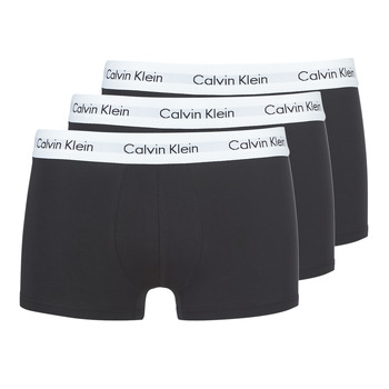 Bielizna Męskie Bokserki Calvin Klein Jeans COTTON STRECH LOW RISE TRUNK X 3 Czarny