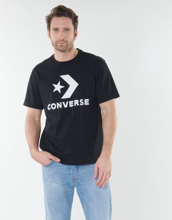 tekstylia Męskie T-shirty z krótkim rękawem Converse STAR CHEVRON Czarny