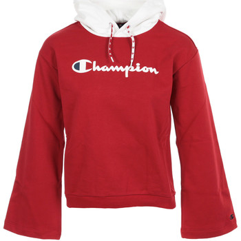 tekstylia Damskie Bluzy Champion Hooded Sweatshirt Wn's Czerwony