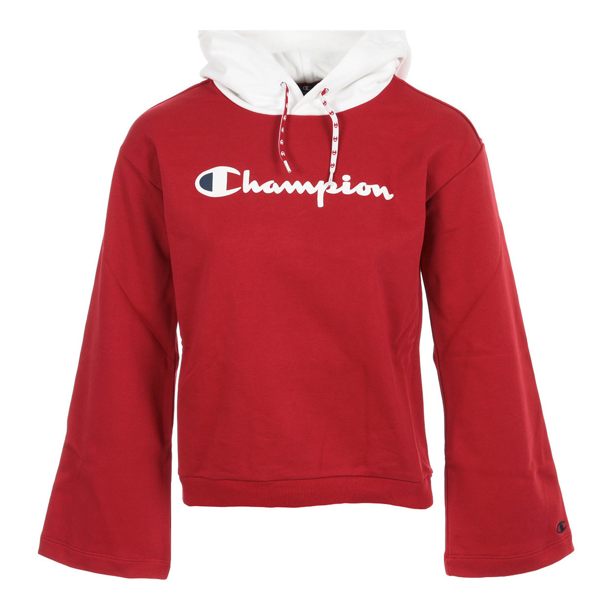 tekstylia Damskie Bluzy Champion Hooded Sweatshirt Wn's Czerwony