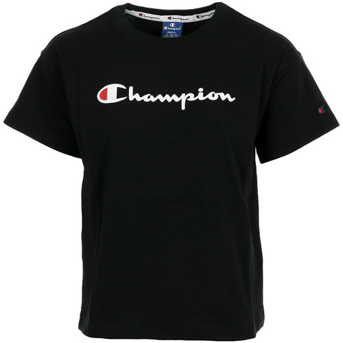 tekstylia Damskie T-shirty z krótkim rękawem Champion Crewneck T-shirt Wn's Czarny