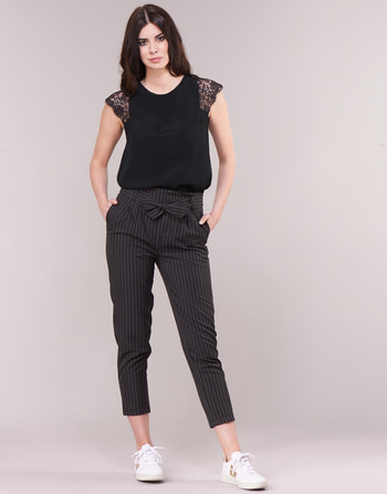 tekstylia Damskie Spodnie z pięcioma kieszeniami Betty London LAALIA Czarny / Biały