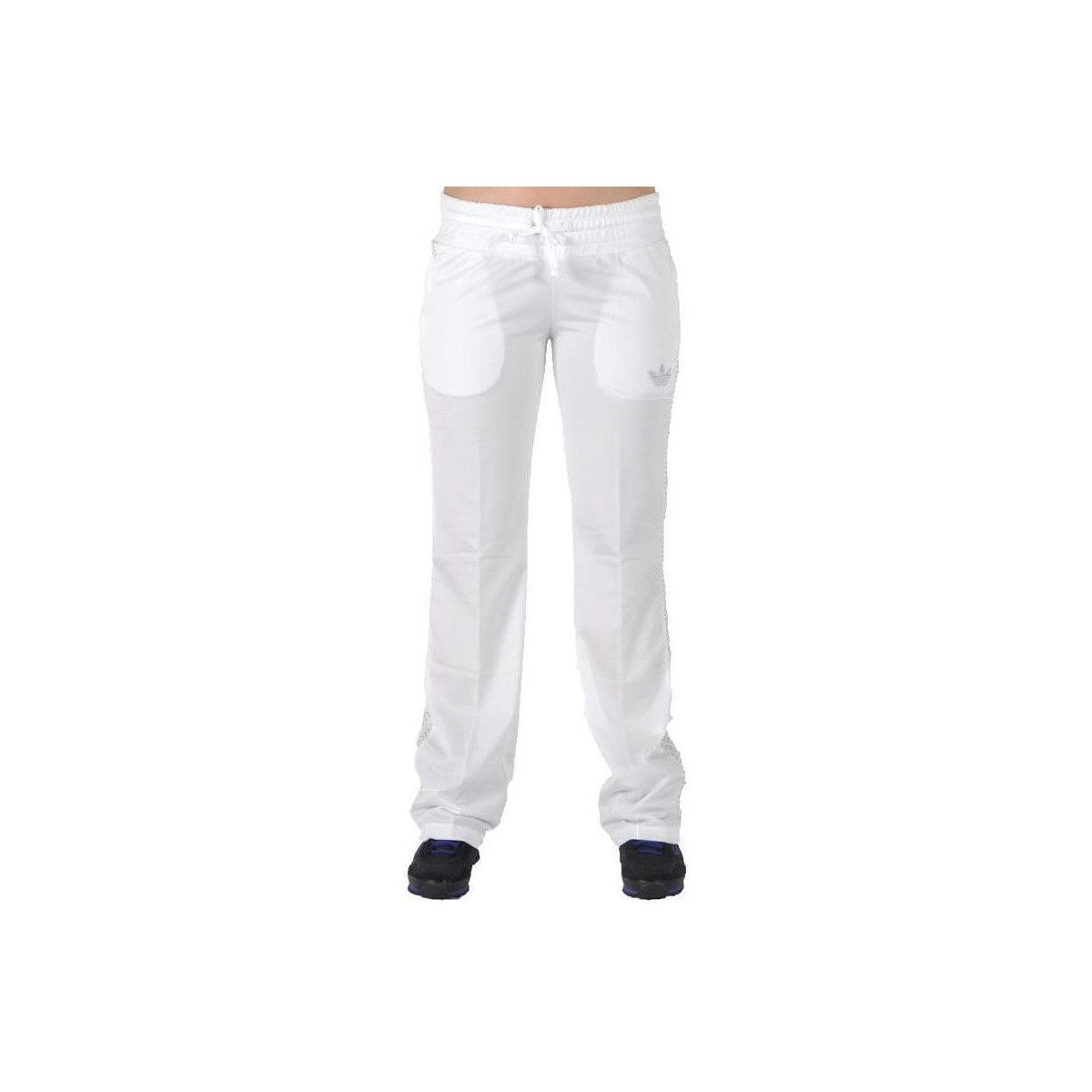 tekstylia Damskie Spodnie adidas Originals 18124 Biały