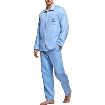 tekstylia Męskie Piżama / koszula nocna Impetus Bonaire Niebieski