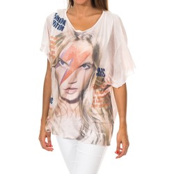 tekstylia Damskie T-shirty z długim rękawem Met 10DMC0221-0012 Różowy