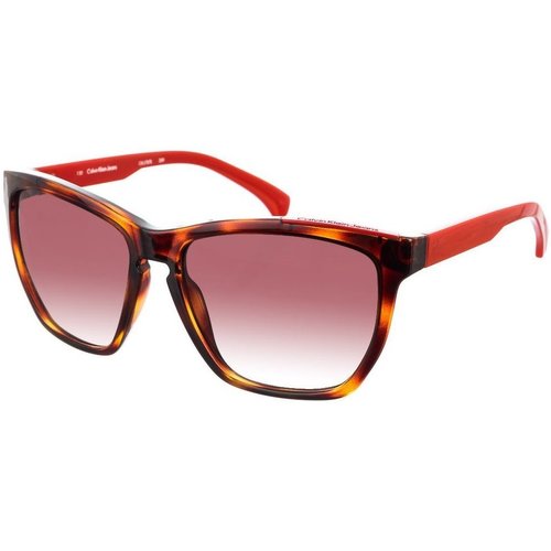 Zegarki & Biżuteria  Damskie okulary przeciwsłoneczne Calvin Klein Jeans CKJ757S-239 Czerwony