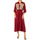tekstylia Damskie Sukienki długie La Martina LWDG30-06073 Czerwony