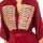 tekstylia Damskie Sukienki długie La Martina LWDG30-06073 Czerwony