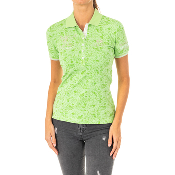 tekstylia Damskie Koszulki polo z krótkim rękawem La Martina LWP309-F3133 Zielony