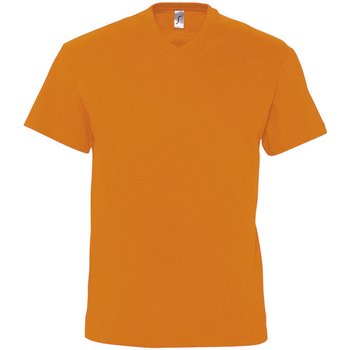 tekstylia Męskie T-shirty z krótkim rękawem Sols VICTORY COLORS Pomarańczowy