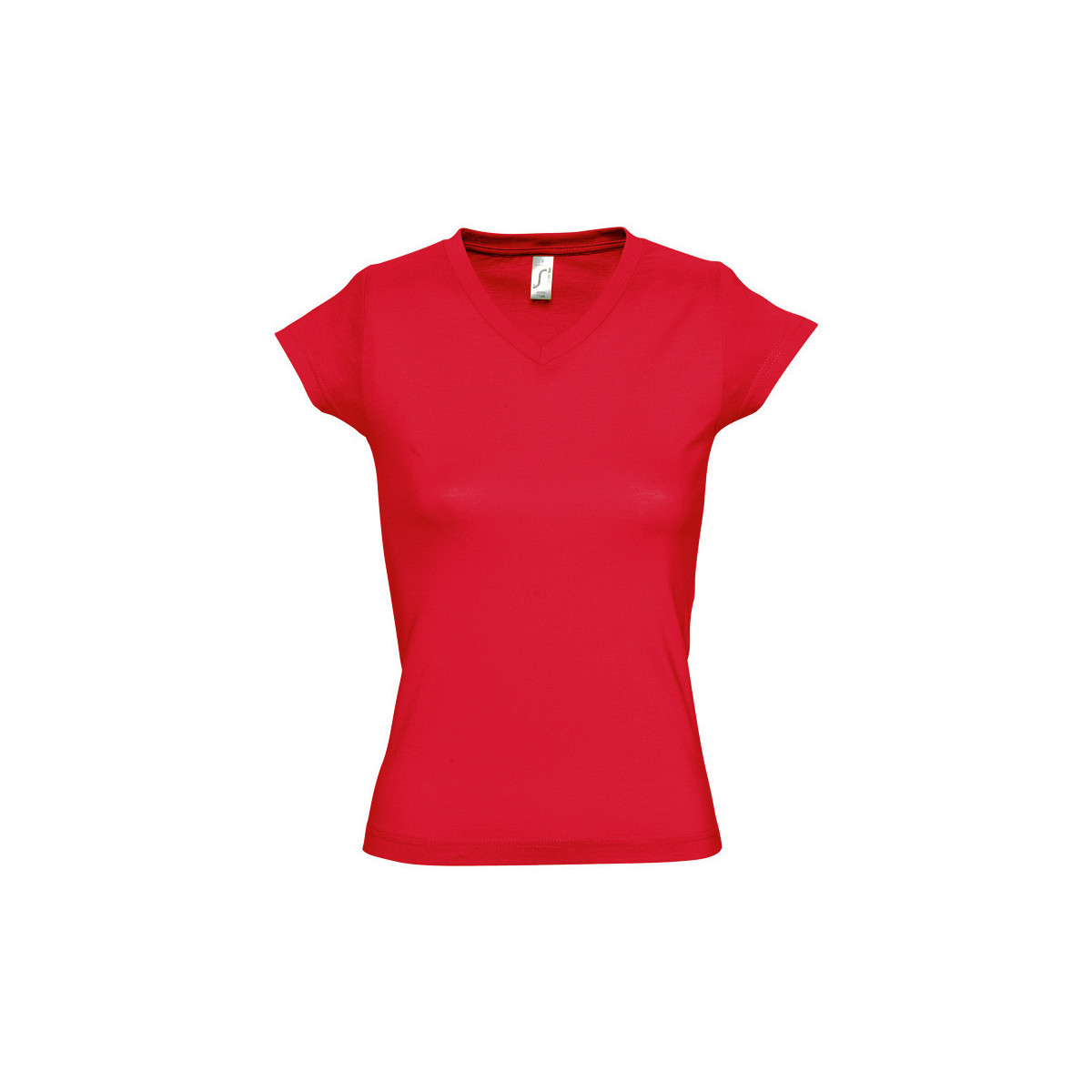 tekstylia Damskie T-shirty z krótkim rękawem Sols MOON COLORS GIRL Czerwony