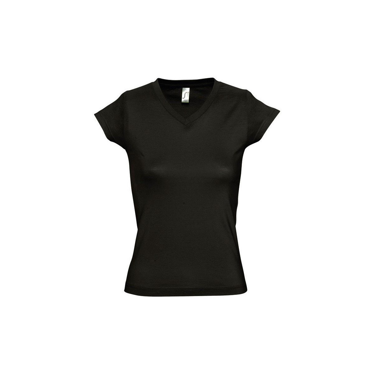 tekstylia Damskie T-shirty z krótkim rękawem Sols MOON COLORS GIRL Czarny