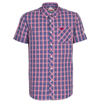 tekstylia Męskie Koszule z krótkim rękawem Lonsdale CHEMI Niebieski / Czerwony