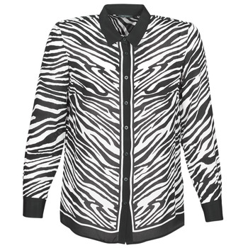 tekstylia Damskie Koszule Ikks BQ12105-03 Czarny / Biały