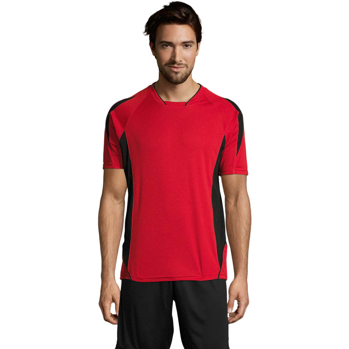 tekstylia Męskie T-shirty z krótkim rękawem Sols MARACANA 2 SSL SPORT Czerwony