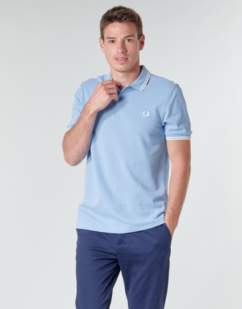 Fred Perry TWIN TIPPED FRED PERRY SHIRT Niebieski