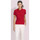 tekstylia Damskie Koszulki polo z krótkim rękawem Sols PASSION WOMEN COLORS Czerwony
