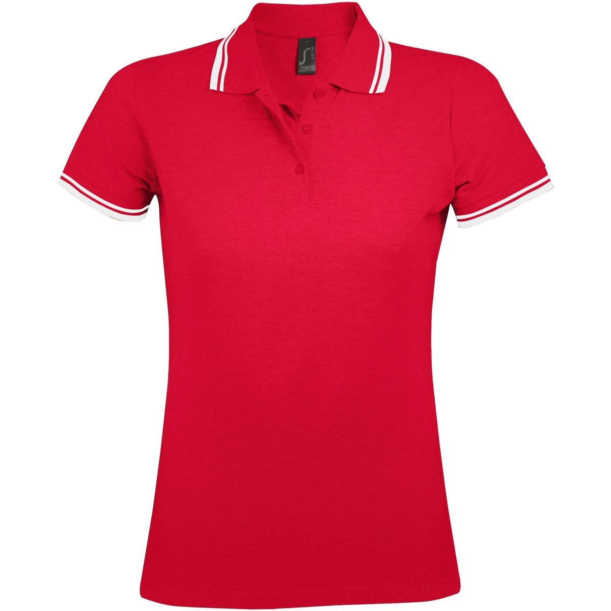tekstylia Damskie Koszulki polo z krótkim rękawem Sols PASADENA MODERN WOMEN Czerwony