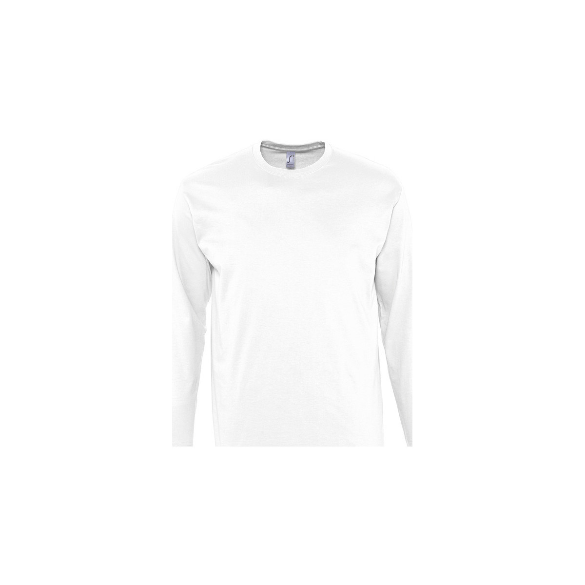 tekstylia Męskie T-shirty z długim rękawem Sols MONARCH COLORS MEN Biały