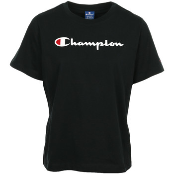tekstylia Damskie T-shirty z krótkim rękawem Champion Crewneck T-Shirt Wn's Czarny