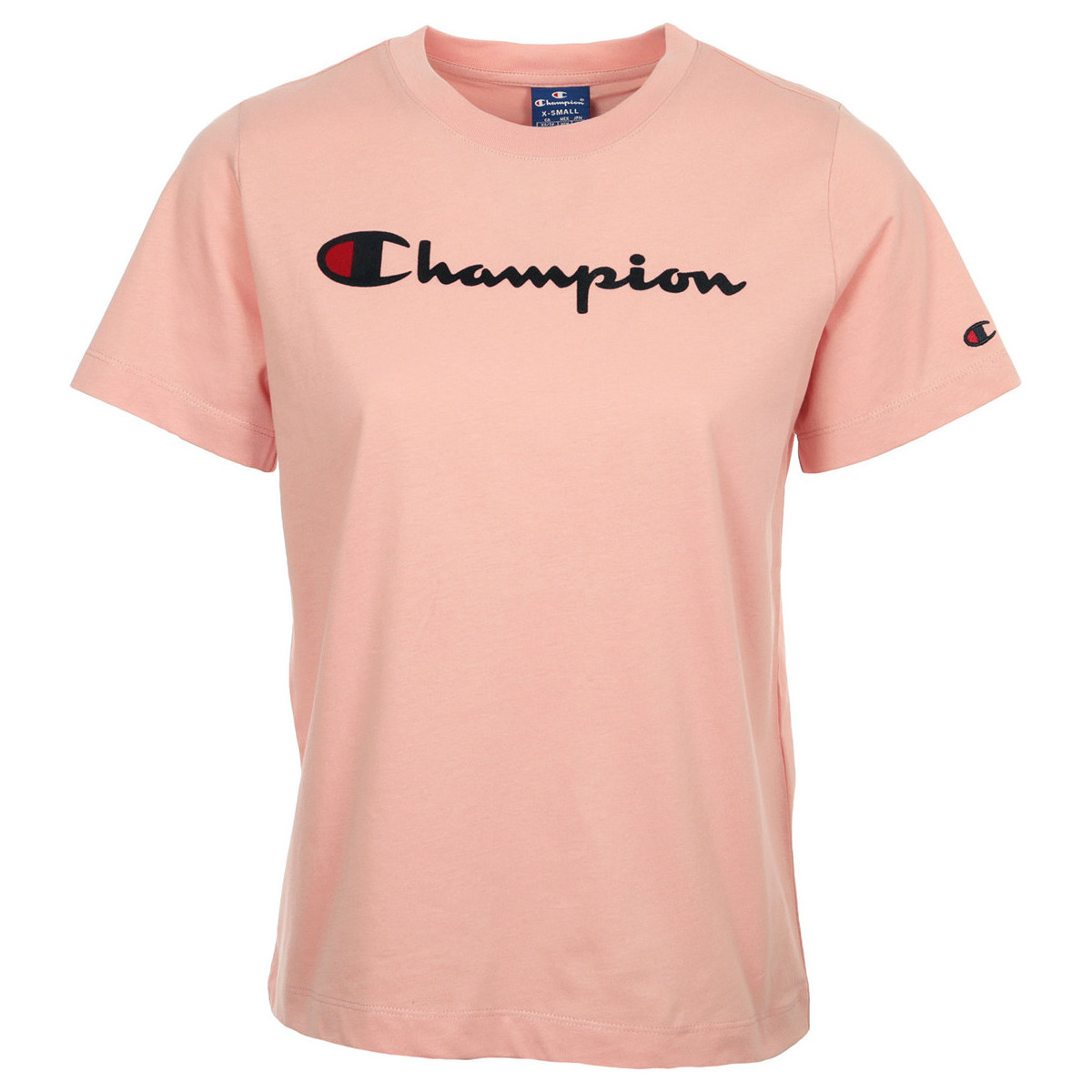 tekstylia Damskie T-shirty z krótkim rękawem Champion Crewneck T-Shirt Wn's Różowy