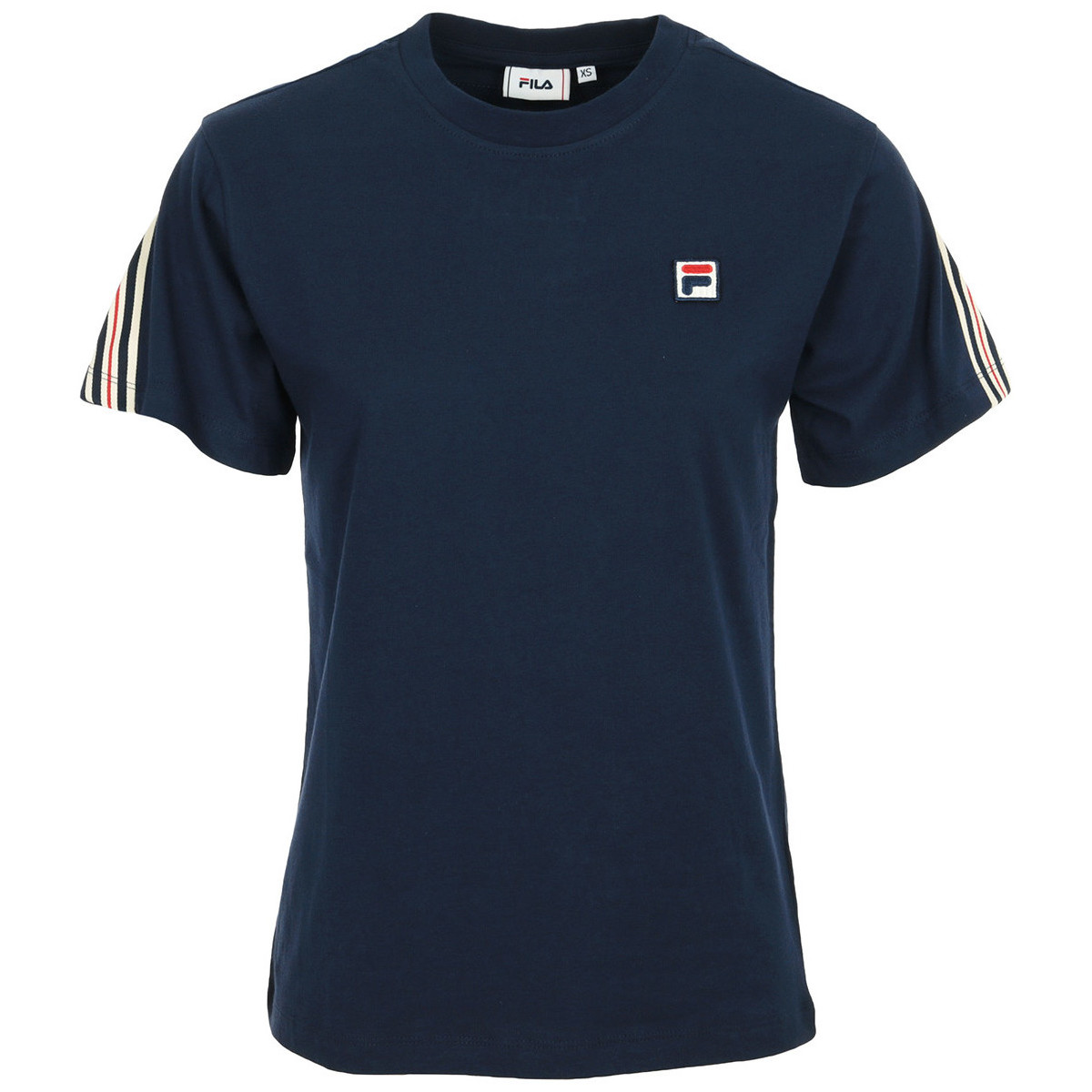 tekstylia Damskie T-shirty z krótkim rękawem Fila Rosalia Cropped Tee Niebieski
