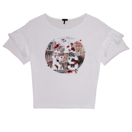 tekstylia Dziewczynka T-shirty z krótkim rękawem Ikks DIBILIOU Biały