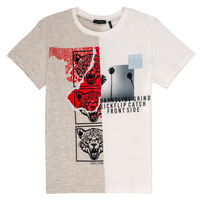 tekstylia Chłopiec T-shirty z krótkim rękawem Ikks RULIO Beżowy / Biały