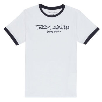 tekstylia Chłopiec T-shirty z krótkim rękawem Teddy Smith TICLASS 3 Biały