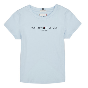 tekstylia Dziewczynka T-shirty z krótkim rękawem Tommy Hilfiger KG0KG05023 Niebieski