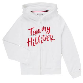 tekstylia Dziewczynka Bluzy Tommy Hilfiger KG0KG05043 Biały