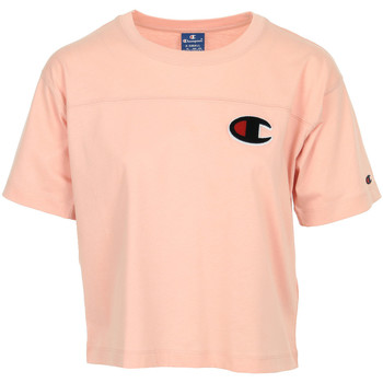 tekstylia Damskie T-shirty z krótkim rękawem Champion Crewneck T-Shirt Różowy