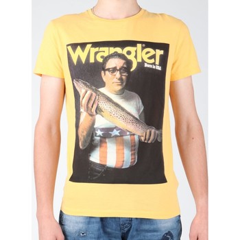 tekstylia Męskie T-shirty i Koszulki polo Wrangler T-shirt  S/S Graphic T W7931EFNG żółty