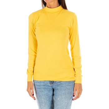 tekstylia Damskie T-shirty z długim rękawem Kisses And Love 1625-M-AMARILLO Żółty
