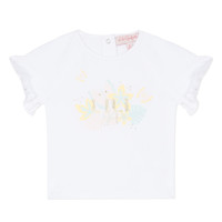tekstylia Dziewczynka T-shirty z krótkim rękawem Lili Gaufrette NALIS Biały