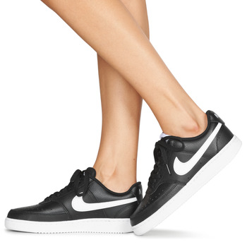 Nike COURT VISION LOW Czarny / Biały