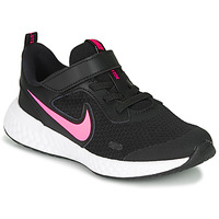 Buty Dziewczynka Trampki niskie Nike REVOLUTION 5 PS Czarny / Różowy