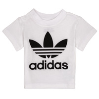 tekstylia Dziecko T-shirty z krótkim rękawem adidas Originals MAELYS Biały