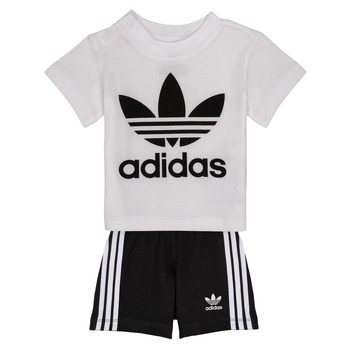 tekstylia Dziecko Komplet adidas Originals CAROLINE Biały / Czarny