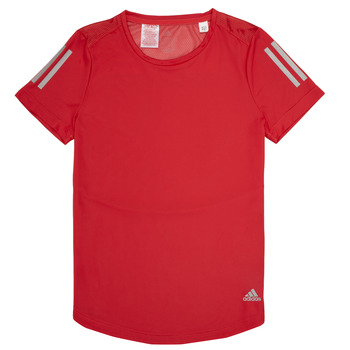 tekstylia Dziewczynka T-shirty z krótkim rękawem adidas Performance MELINDA Czerwony